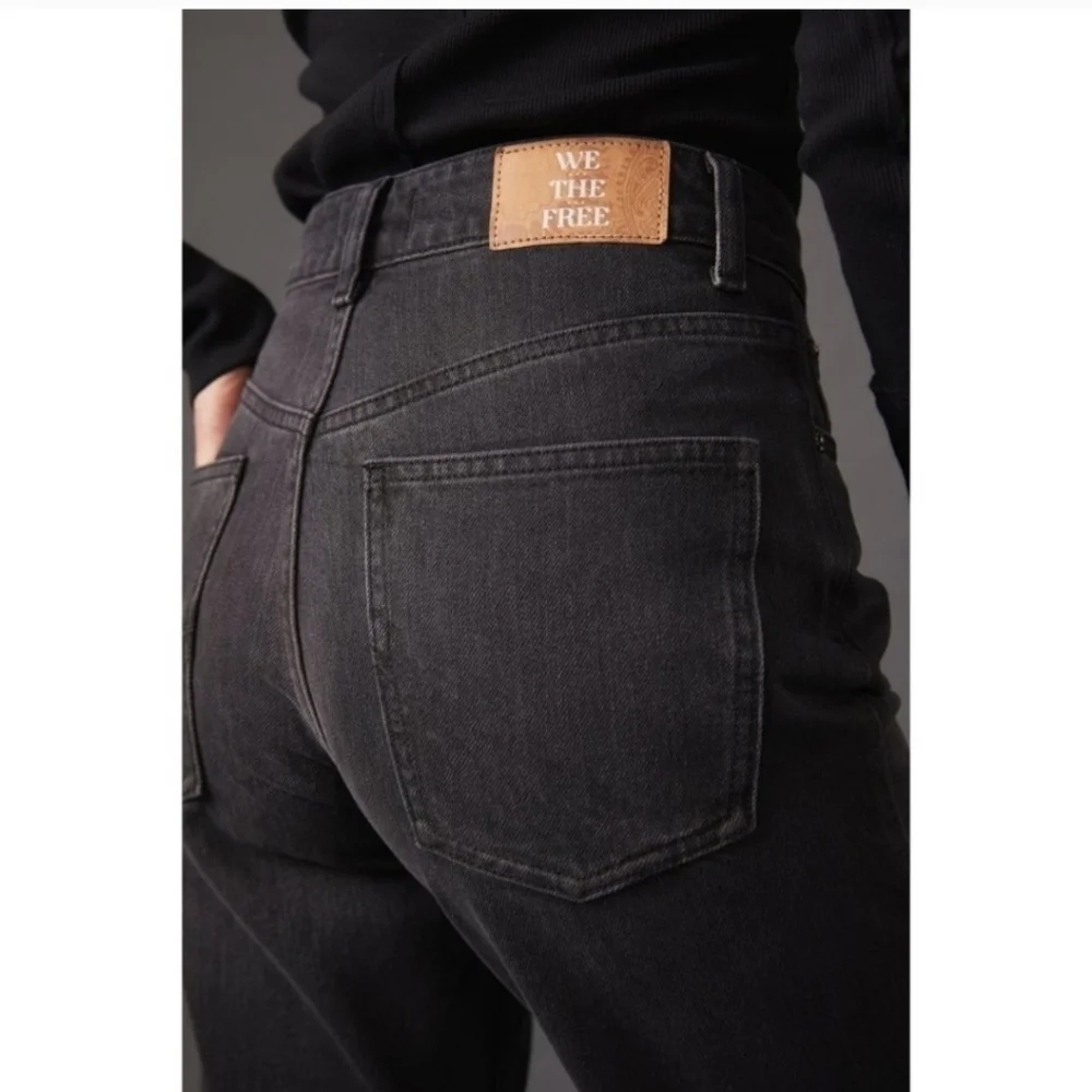 FREE PEOPLE Pacifica Straight Leg Jeans in Worn Black•Size 31•NWT - Picture 8 of 15